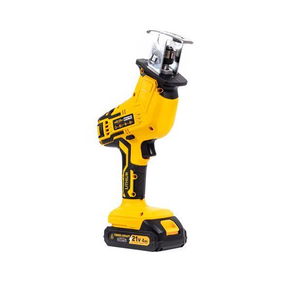 Аккумуляторная сабельная пила TigerKraft BN18 PRO (21V, 4Ah) Бытовая бесщеточная ножовка Тайгеркрафт в кейсе с 2АКБ BN18 PRO фото