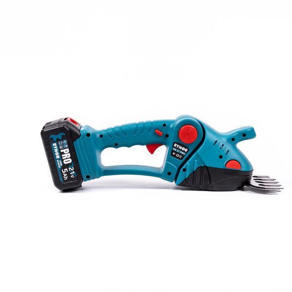 Аккумуляторные ножницы-кусторез Rynor KS21 PRO (21V, 5Ah) Кусторез Райнор с 2 АКБ в кейсе для садовых работ KS 21 PRO фото