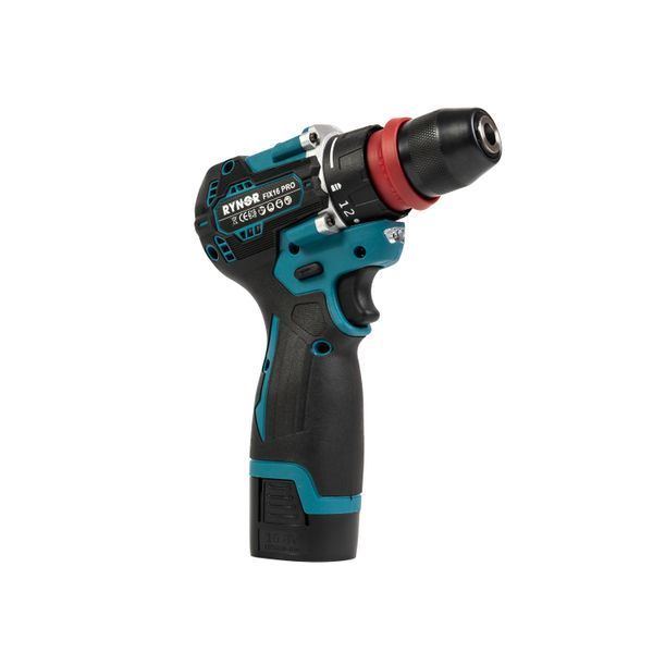 Компактный аккумуляторный шуруповерт Rynor FIX16 PRO (16.8 V, 3Ah) Бесщеточный шуруповерт Райнор с патроном 10мм + 2 АКБ  FIX16 PRO фото