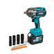 Аккумуляторный бесщеточный гайковерт Rynor RW1001 PRO (21V, 9Ah) Гайковерт Райнор 1000 Нм с большим набором оснастки RW1001 PRO фото 2