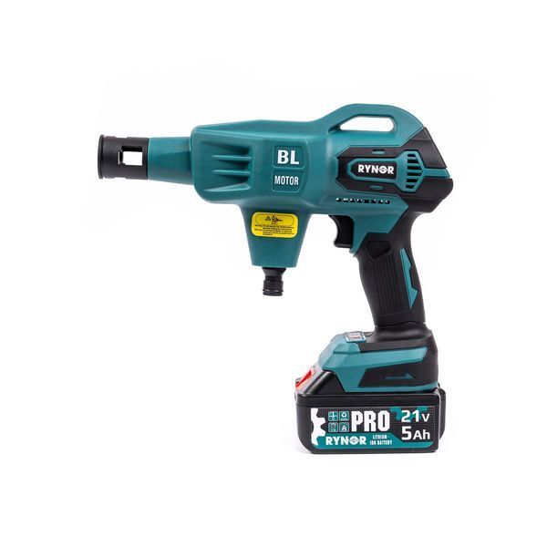 Акумуляторна міні-мийка Rynor ​​RW21 PRO (21V 5Ah) Безщіткова ручна мийка Райнор 40 бар з 2 АКБ для авто RW 21 PRO фото