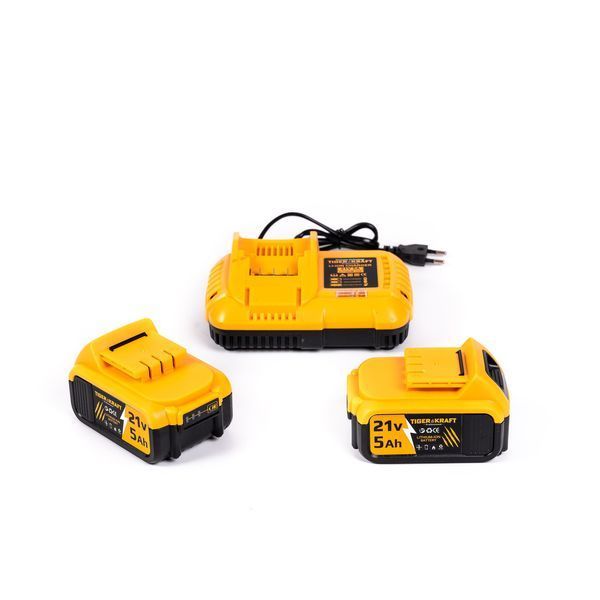 Бесщеточный аккумуляторный набор TigerKraft 2в1 (Гайковерт GR895 PRO + Болгарка RM12 PRO) Набор Тайгеркрафт с 2 АКБ (21V) GR895-2 PRO фото