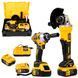Бесщеточный аккумуляторный набор TigerKraft 2в1 (Гайковерт GR895 PRO + Болгарка RM12 PRO) Набор Тайгеркрафт с 2 АКБ (21V) GR895-2 PRO фото 1