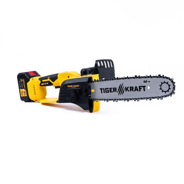 Акумуляторна пила TigerKraft TG18 PRO (21V 5Ah) Безщіткова АКБ пила Тайгеркрафт з шиною 30см для дачі TG18 PRO фото