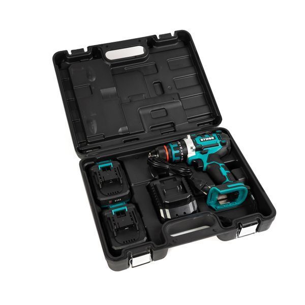Бесщеточный АКБ шуруповерт Rynor MS13 PRO (21V, 5Ah) Аккумуляторный шуруповерт Райнор 13мм с ударом + комплект насадок  MS13 PRO KIT фото